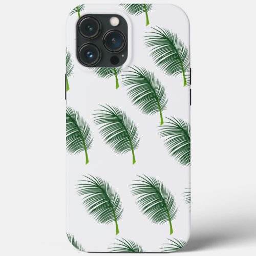 Green Coconut Leaves Tropical Elegance iPhone Cas iPhone 13 Pro Max Case