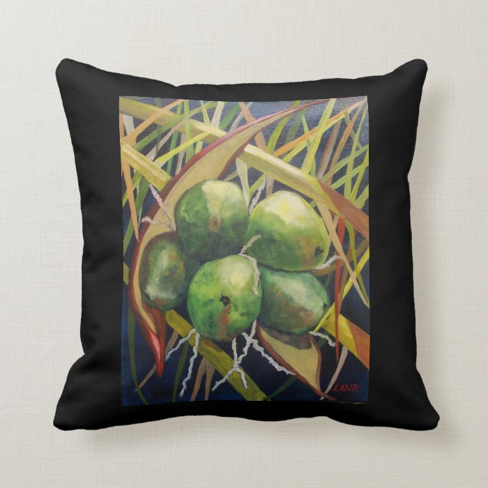Green Coconuts Pillow