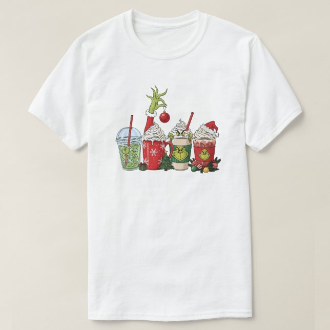 Green Coffee Drink T-Shirt (Design Front)