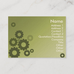Green Cogs - Chubby Business Card