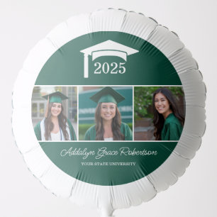 Green College University 3 Photo Graduation Balloon