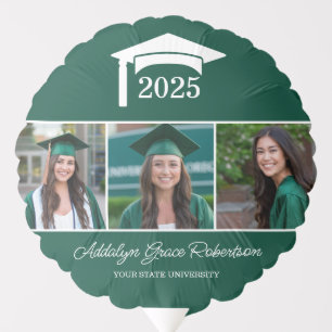 Green College University 3 Photo Graduation Balloon