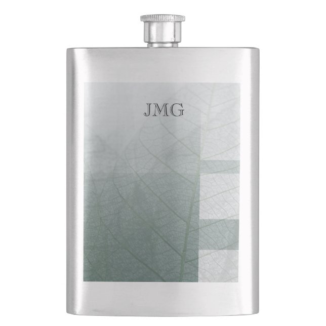 Green color block leaves flask (Front)