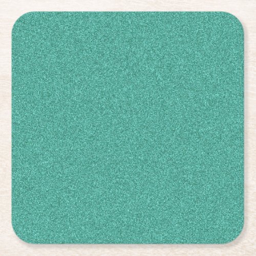 Green Color Custom Elegant Blank Template Square Paper Coaster