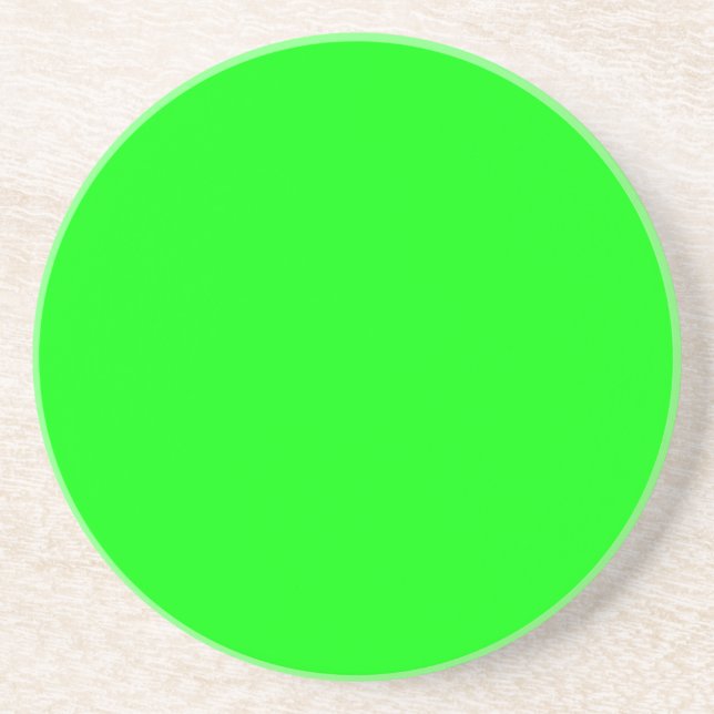 Green Color Customized Designer Coaster (Front)