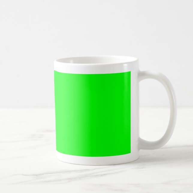 Green Color Customized Designer Coffee Mug (Right)