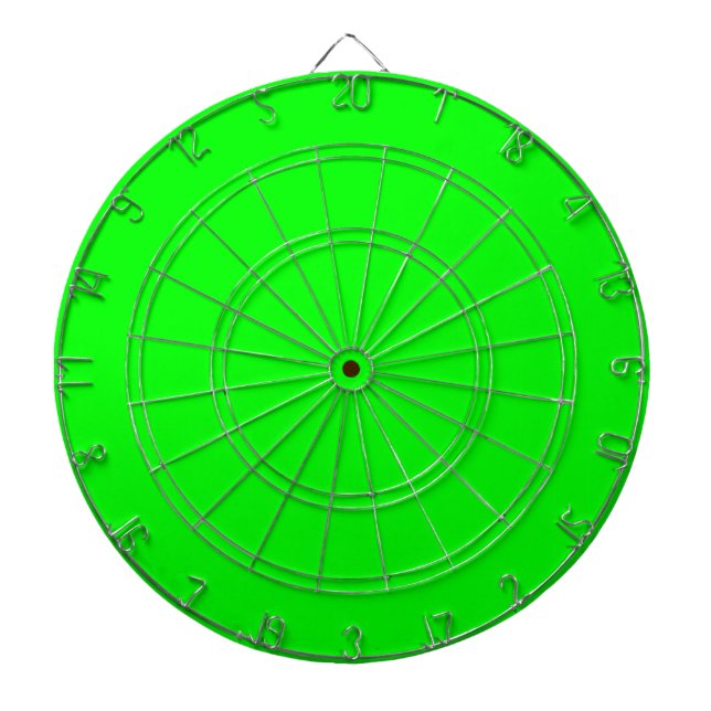 Green Color Customized Designer Dartboard (Front)