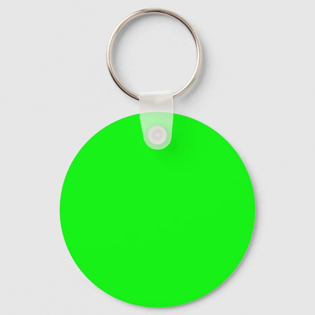 Green Color Customized Designer Keychain (Front)