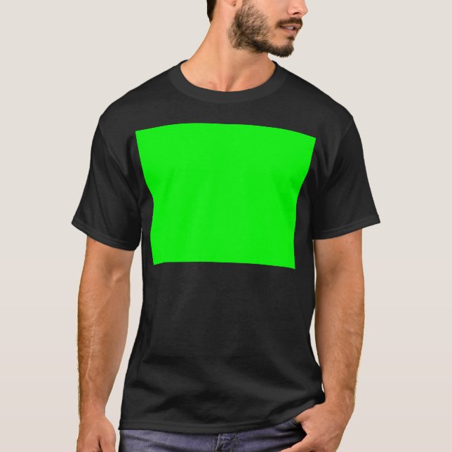 Green Color Customized Designer T-Shirt (Front)