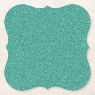 Green Color Elegant Blank Template Custom Paper Coaster