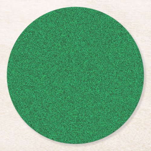 Green Color Elegant Blank Template Custom Round Paper Coaster