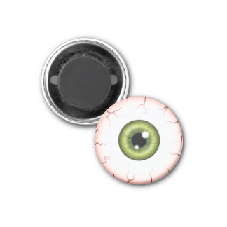 Green Color Eyeball Halloween Bloodshot Eyeball Magnet