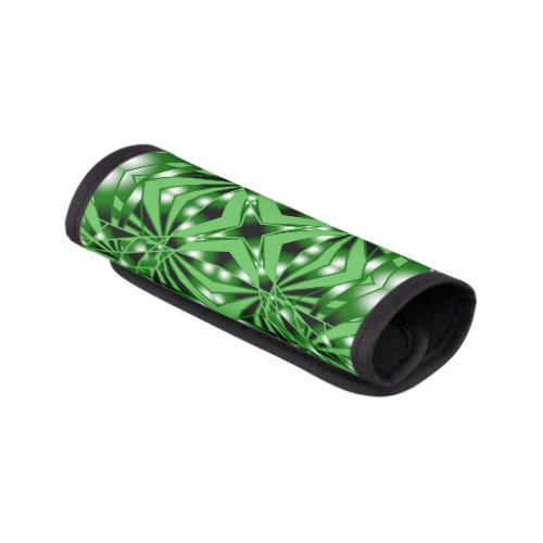 Green Color Gradient Filled Perspective Drawing Luggage Handle Wrap