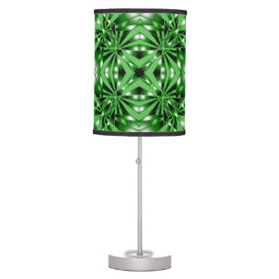 Green Color Gradient Filled Perspective Drawing Table Lamp
