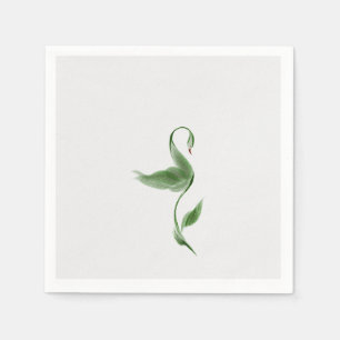 Green color napkin