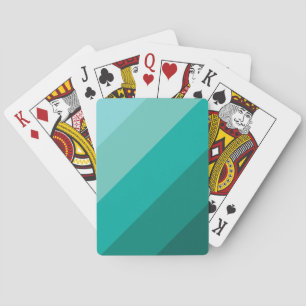 Green Color Poker Cards