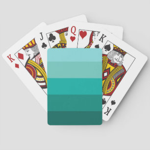 Green Color Poker Cards