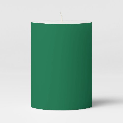 Green Color Simple Monochrome Plain Green Pillar Candle