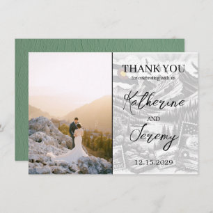 Green Colorado Passport Thank You Card