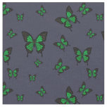 Green colored Butterfies, Swallow tail Butterfly Fabric