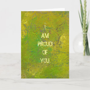 Green colorful fun unique modern painting art card