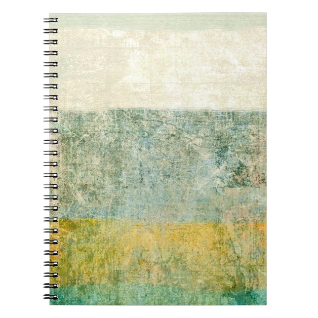 Green Colorful Paper Design Notebook (Front)