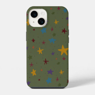 Green Colorful Star Phone Case