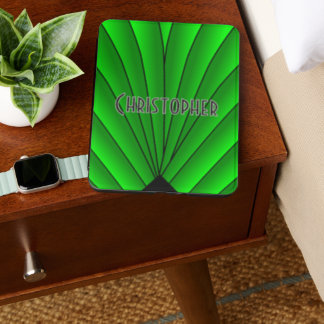 Green Coloured Art Deco Design Kindle Cover