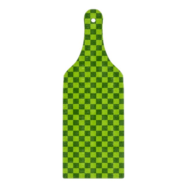 Green Combination Classic Checkerboard by STaylor Cutting Board (Front)