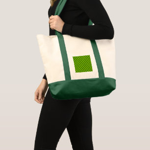 Green Combination Classic Checkerboard by STaylor Tote Bag