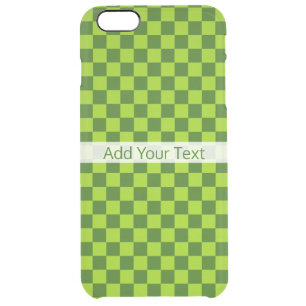 Green Combination Classic Checkerboard by STaylor Clear iPhone 6 Plus Case