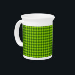 Green Combination Diamond Pattern by STaylor Drink Pitcher<br><div class="desc">Green combination diamond-checkerboard pitcher. Click on the customize button to add your text. Image can be rotated or resized. Images Copyright © Shirley Taylor. All Rights Reserved.</div>