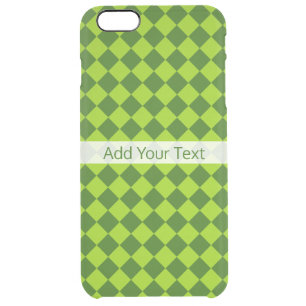 Green Combination Diamond Pattern by STaylor Clear iPhone 6 Plus Case