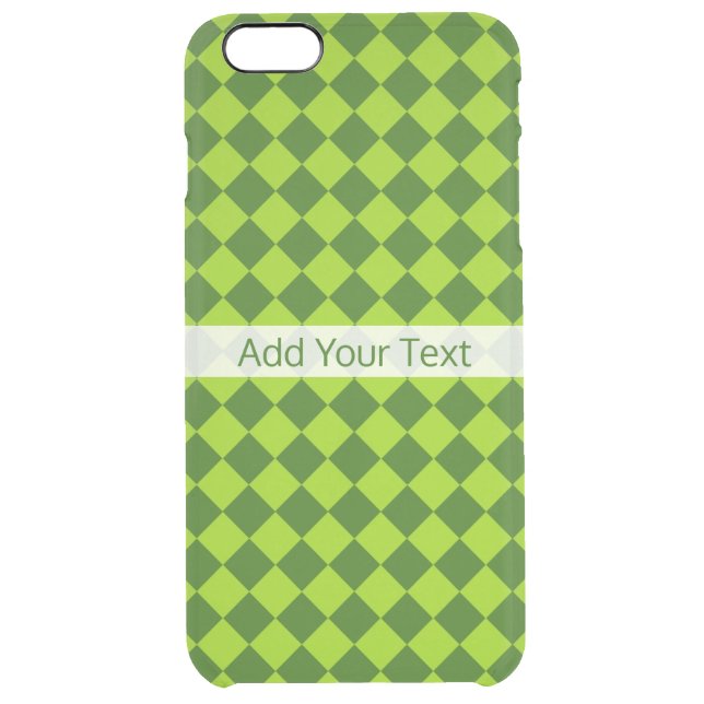 Green Combination Diamond Pattern by STaylor Uncommon iPhone Case (Back)