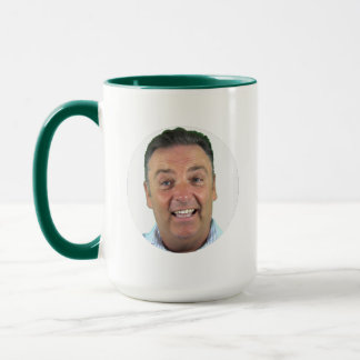 GREEN Combo Photo Mug - Round Frame Custom Mug