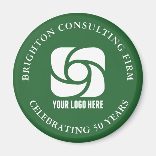 Green Company Logo Custom Business Magnet