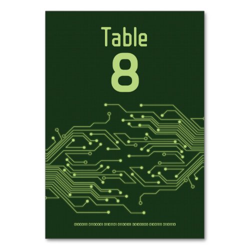 Green Computer Circuit Board Bar Mitzvah