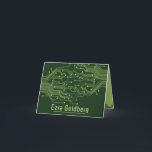 Green Computer Circuit Board Bar Mitzvah Thank You Card<br><div class="desc">Green computer circuit board Bar Mitzvah folded thank you card. This non-traditional computer motherboard or electronics inspired design features a subtle Jewish Star of David along with circuitry as you'd see on an electronic circuit board. These elements are paired with digital computer fonts and some binary code. The binary code...</div>