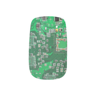 Green Computer Geek Circuit Board Minx® Nail Art