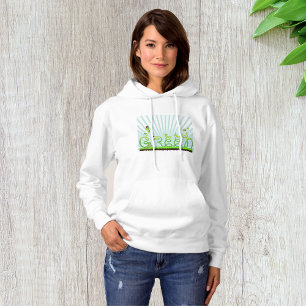 Green Concept Womens Hoodie