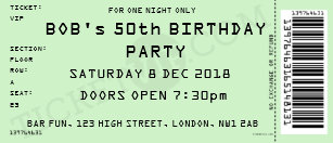 concert ticket invitations zazzle
