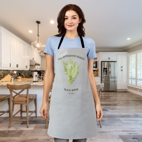 Green Conch Shell Apron