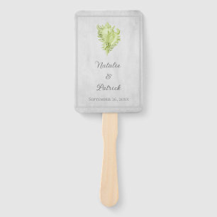 Green Conch Shell Wedding Hand Fans