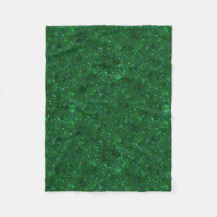 Green, confetti, glitter fleece blanket