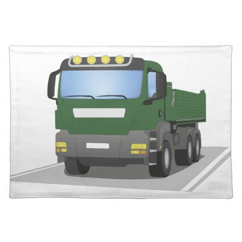 green construction sites HGV Placemat