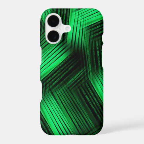Green Contemporary Abstract iPhone 17 Case