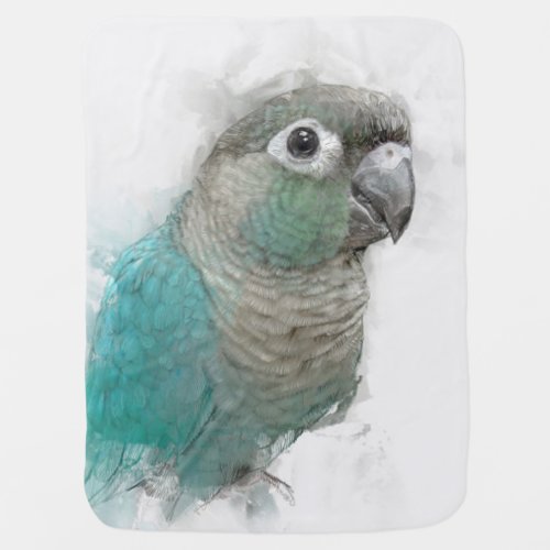 Green Conure Blanket No3