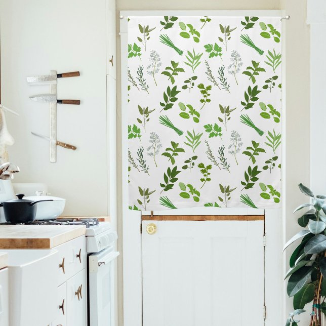 Green Cooking Culinary Garden Herbs Kitchen Blackout Curtains (Green Cooking Culinary Garden Herbs Kitchen Blackout Curtains)