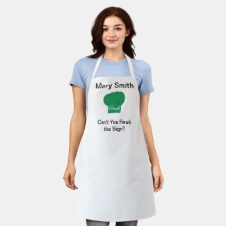 Green Cook's Cap Apron