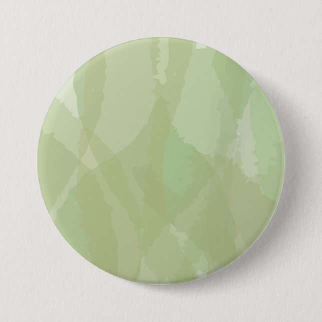 Green, cool, trendy watercolor abstract pattern button (Front)